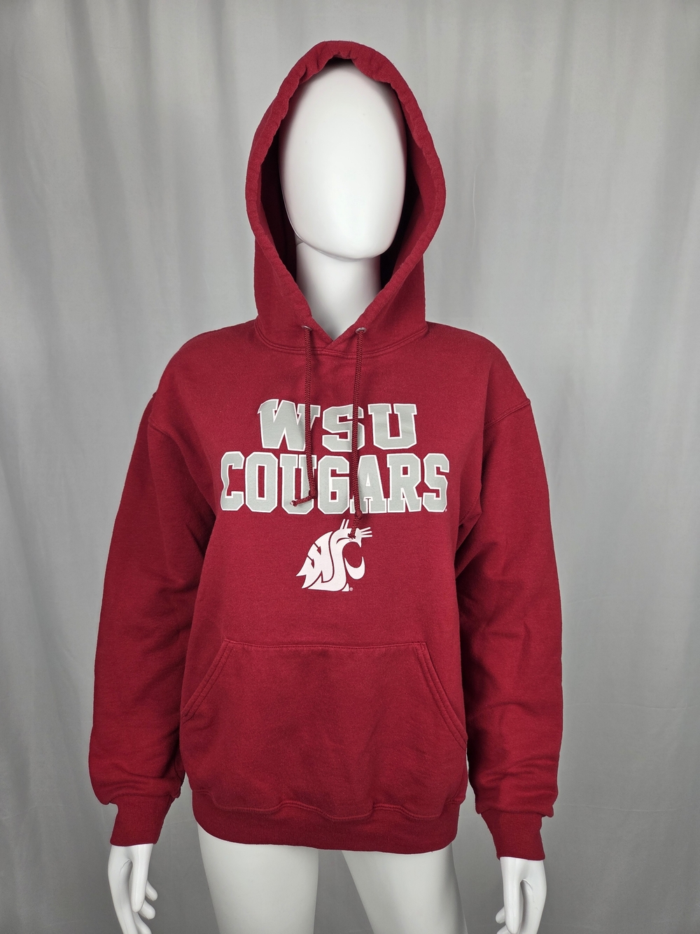 Jerzees Red WSU Cougars Crewneck Hoodie